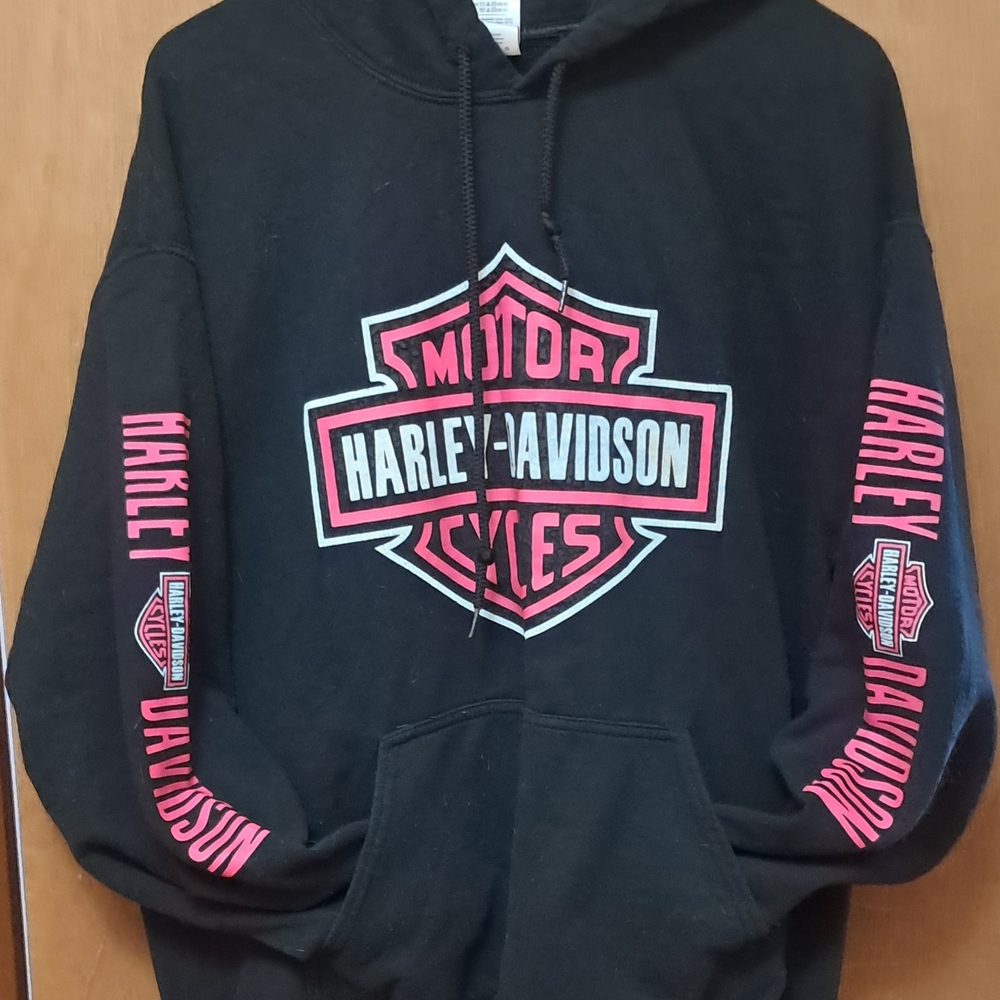 Harley-Davidson Black and Red Men's Sweater